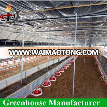 Chicken Greenhouse with Water Line Equipment